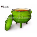 South african Cast Iron Enamel Potjie Pot With Three Legs